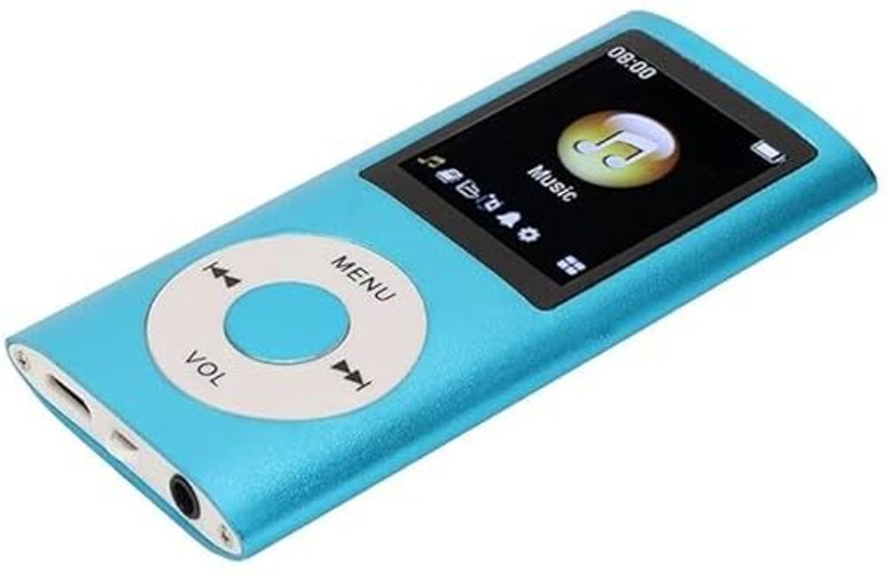 Lipzie Portable MP4 Music & Video Player with Shuffle Mode & Lossless Audio 32 GB MP4 Player(Blue, 1.2 Display)