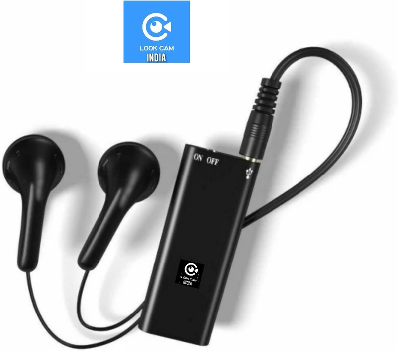 lookcam small voice recorder with long lasting battery backup Mattel body 8 GB MP3 Player(Black, 0 Display)