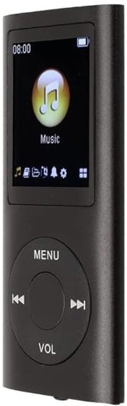 Rhobos MP4 Music Player – 8-Hour Playback 8 GB MP4 Player(Black, 1.4 Display)