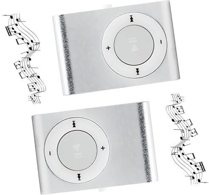 DRUMSTONE 𝑩𝑼𝒀 𝑶𝑵𝑬 𝑮𝑬𝑻 𝑶𝑵𝑬 MP3 Player with Extended Battery Life MP3 Player(Silver, 2.4 Display)