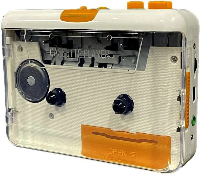 microware USB Cassette Capture MP3 Audio Music via, Laptop and Personal Computer MP3 Player(White, 2.4 Display)