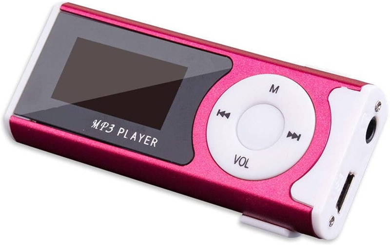 DRUMSTONE MP3 Player with Digital Screen, FM Radio, HiFi Lossless Sound MP4 Player(Purple, 1 Display)