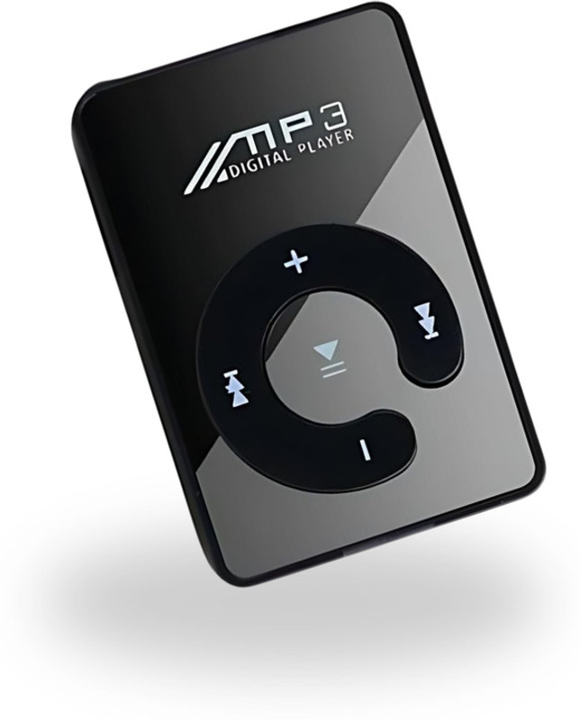 DRUMSTONE Portable Clip On Mini MP3 Player with Earphone for Daily Use - 15 Years Warranty MP3 Player(Black, 0 Display)
