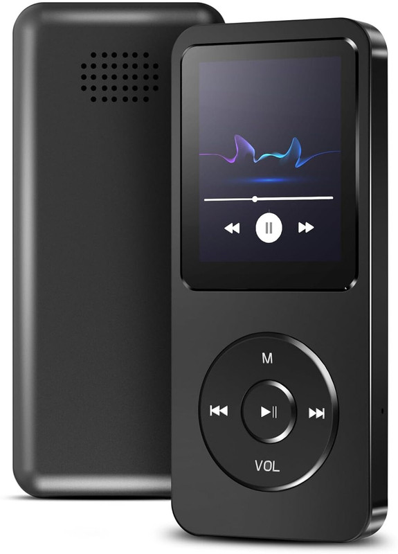 sounce 16GB Mini MP3 Player with Bluetooth 5.4, FM Radio & Voice Recorder 16 GB MP3 Player(Black, White, Blue, 1.8 Display)