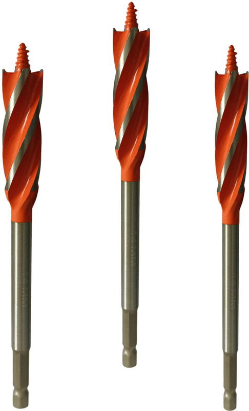 Inditrust Auger bit 3type Size - 12mm , 14mm and 16mm for Wood/Plastic drilling bit Auger Drill(One Man Operation)