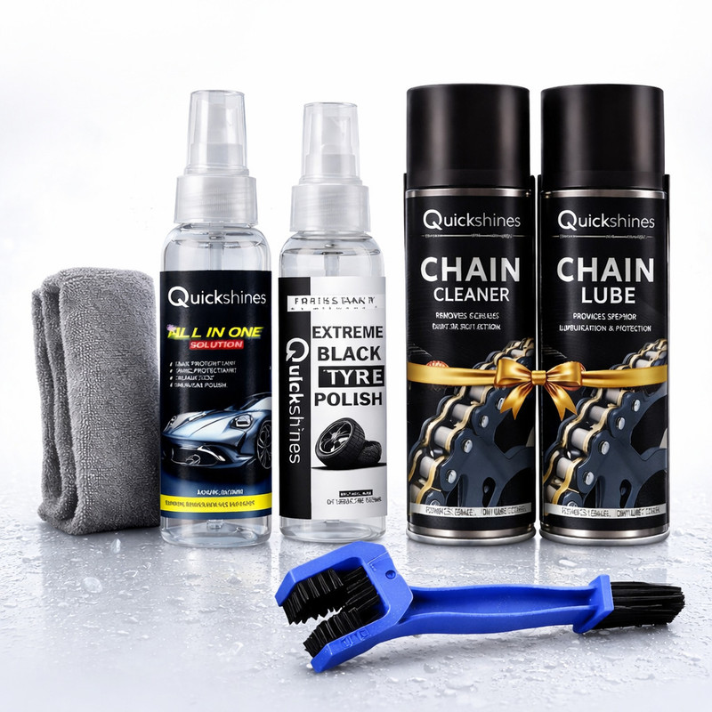 quickshine RideClean Pro Bike Chain Care Kit Combo