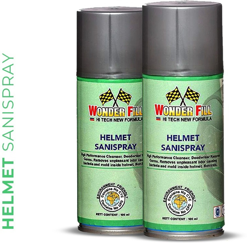 Wonderfill helmet cleaner, sanitizer, freshener, non toxic Combo