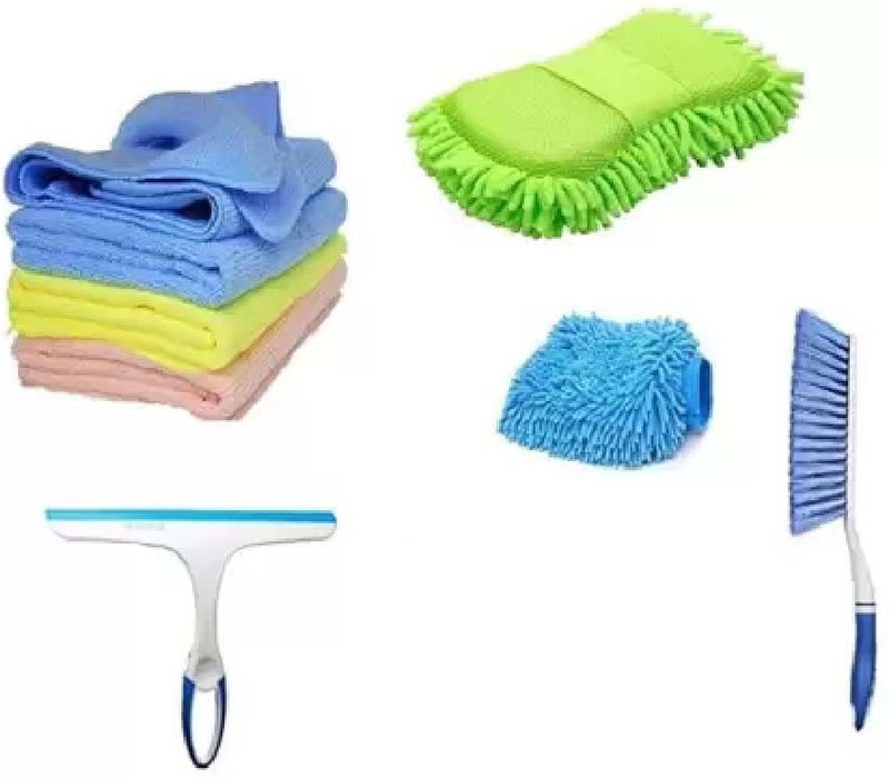 TRUCCO TRENDS Car Wash Tool Cleaning Kit combo Pack of 6 Cleaning Material Combo