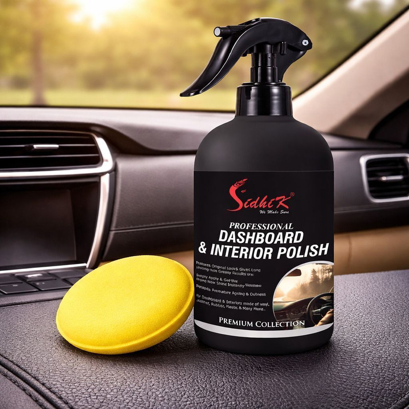 SidhiK Dashboard Polish for car - 300ml, 1 Applicator for car Combo