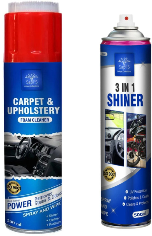 SAPI'S Cleaning Combo for Car and Bike Foam Vehicle Glass Cleaner(1000 ml)