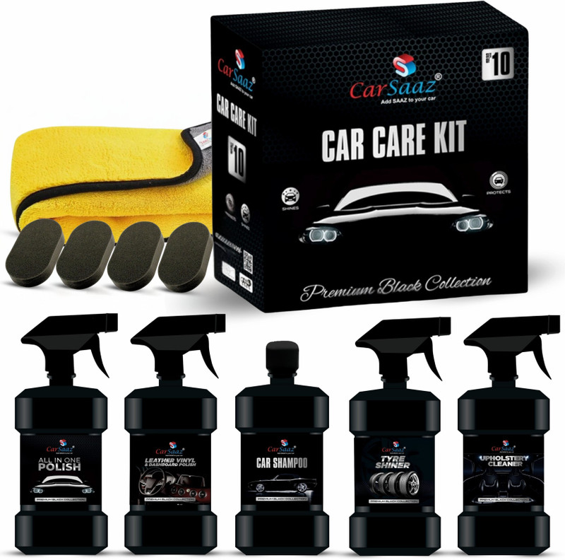 Carsaaz Premium Car Care Kit, Polish Kit (Combo Pack of 10) with foam applicator Combo