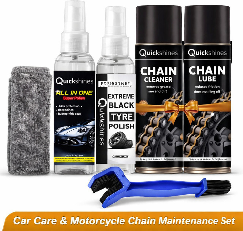 quickshine ChainGuard Pro Cleaning & Lube Kit Combo