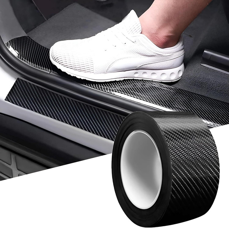 KVVTRADES Paint Protection Film Tape Black Carbon Fiber Paint Protection Combo