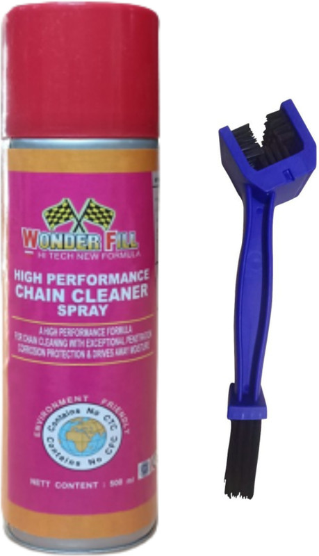 Wonderfill Combo Chain Cleaning Spray 500 ml, Chain Cleaning Special Brush Combo