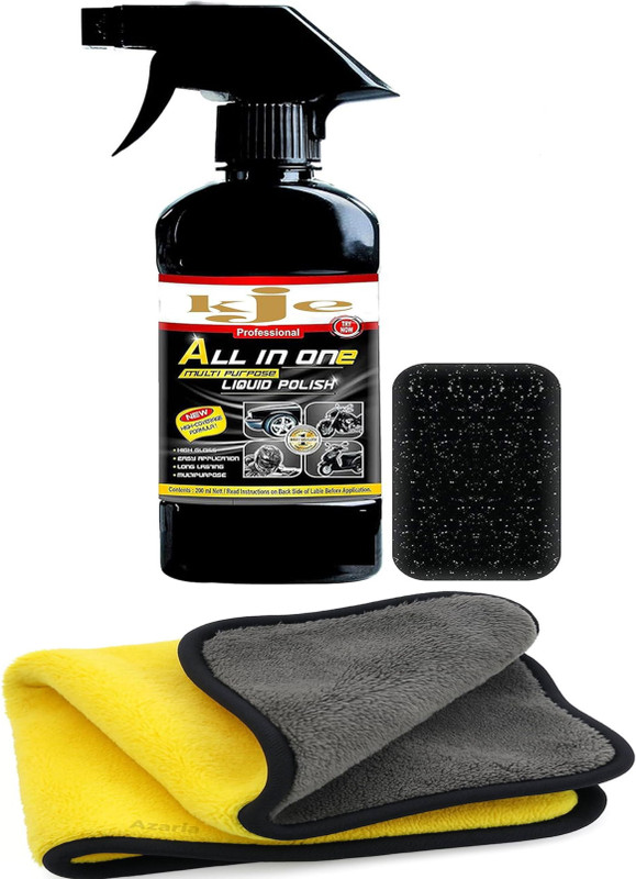 Kje Liquid Car Polish for Bumper, Dashboard, Tyres, Leather, Metal Parts(250 ml, Pack of 1)