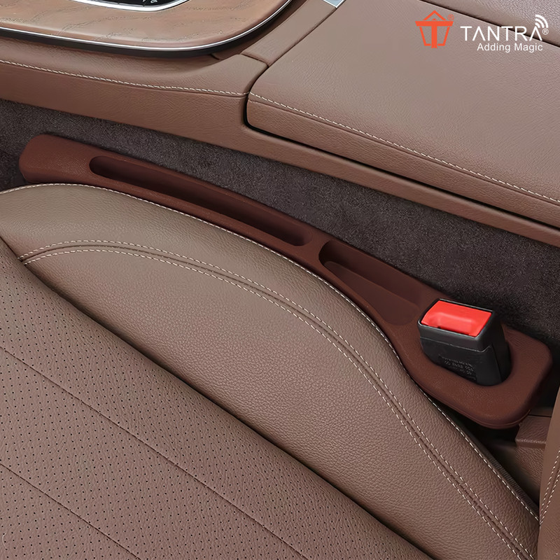TANTRA Universal Car Seat Gap Spacer Filler (Pack of 2 Pcs) (Brown) Combo
