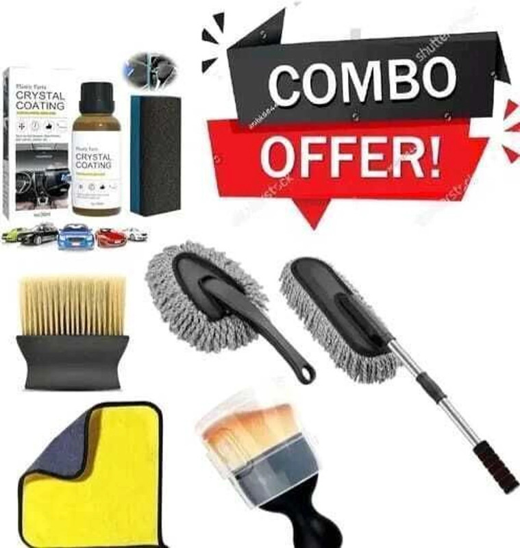 khushmogalhub 6pcs combo duster for Car And crystal coating Combo