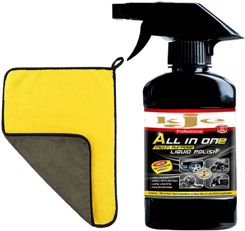 Kje 250 ml Liquid polish, Vehicle Washing Cloth Combo