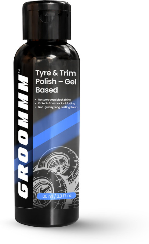 GROOMMM Tyre & Trim Cleaning Gel (100ml) for Cars & Bike Tyre Polish For All Vehicles Combo