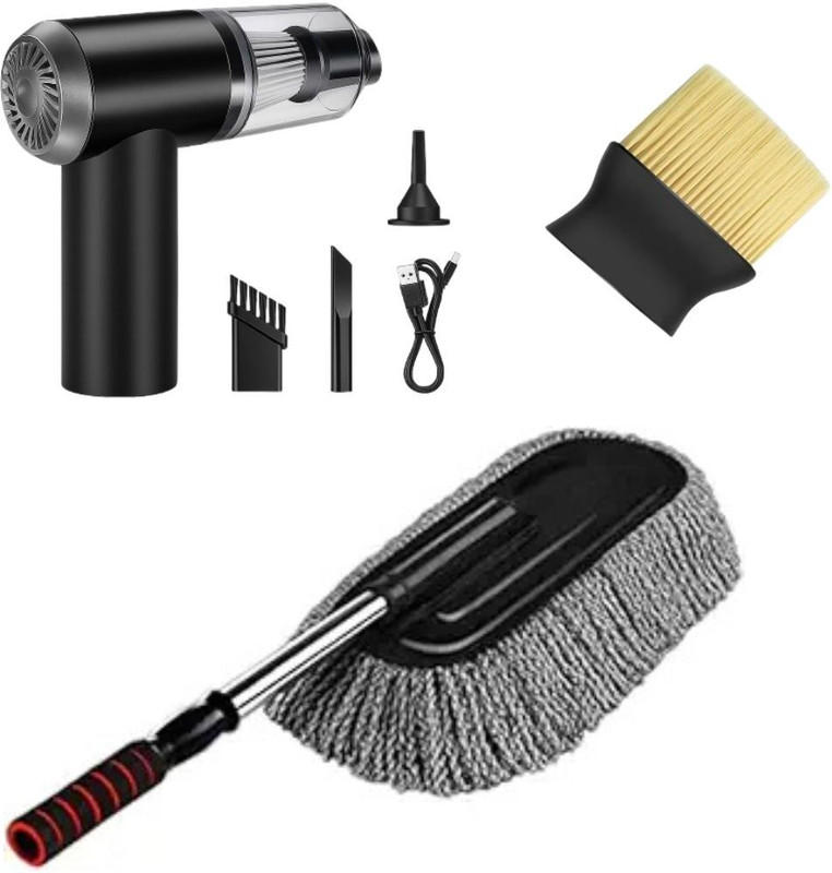 khushmogalhub Cordless Car Vacuum Cleaner Combo