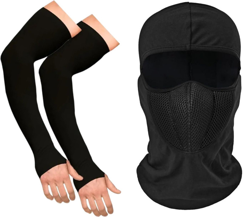 VEETASA 1 x Arm Sleeves (Lef and Right), 1 x Balaclava Combo