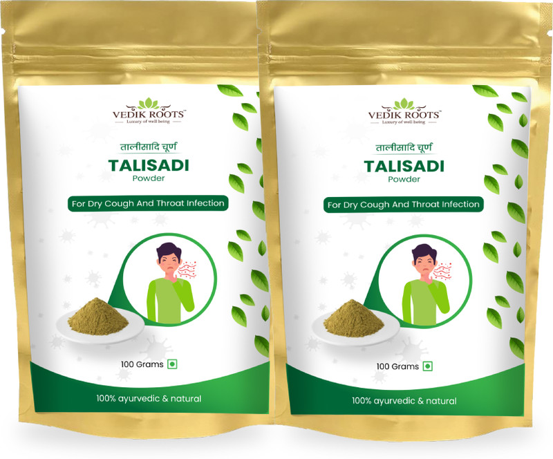 Vedikroots Talisadi Powder For Cough And Cold 100Gm(Pack of 2, 100 g)