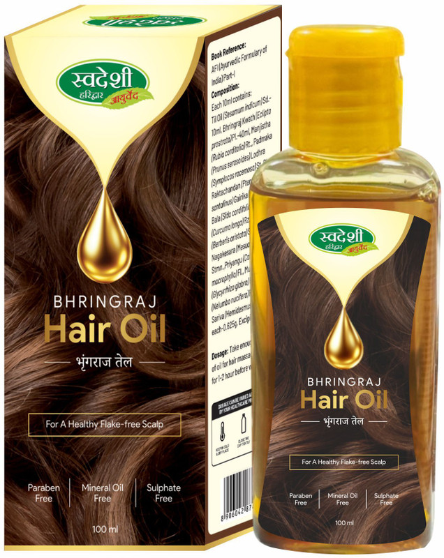 Swadeshi Haridwar Ayurved Bhringraj Oil - 100ml(100 ml)