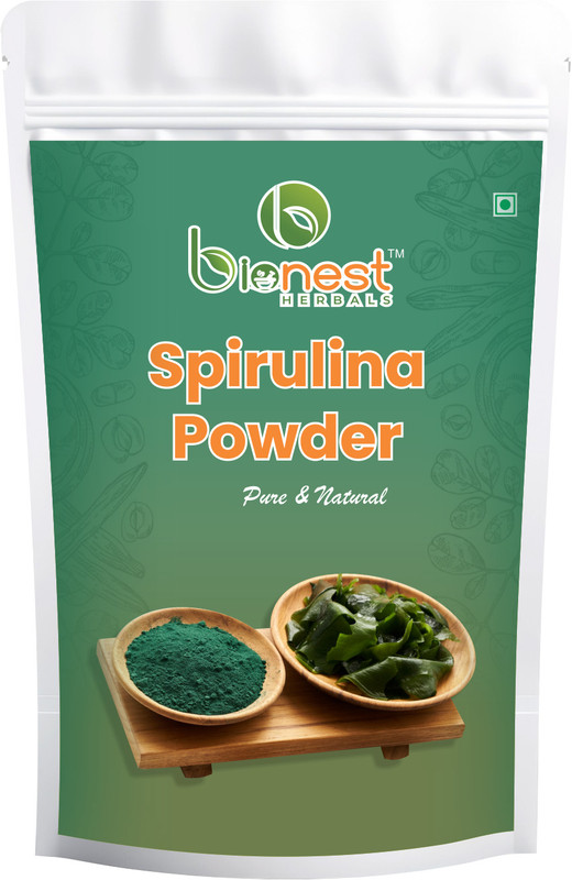 Bionest Herbals Spirulina Powder | Blue-Green Algae | Protein & Nutrients Rich | Detoxifier(100 g)