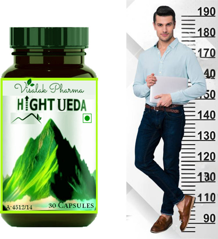 visalak pharma Hight Ueda Growth Maximizer UP-Boost Your Height With Hight Ueda(30 Capsules)