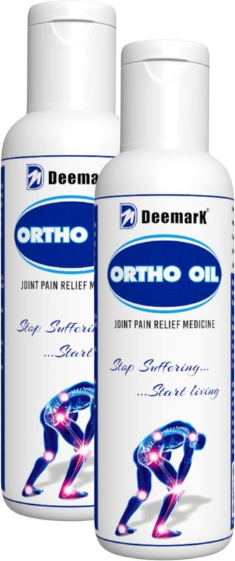 DEEMARK Ortho Oil - Natural Relief for Joint and Muscle Pain | Fast-Acting and Effective(Pack of 2, 200 ml)