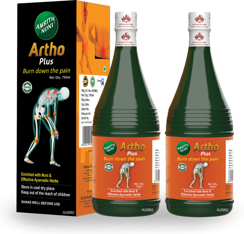 AMRITH NONI Artho Plus 750ml liquid(Pack of 2, 750 ml)