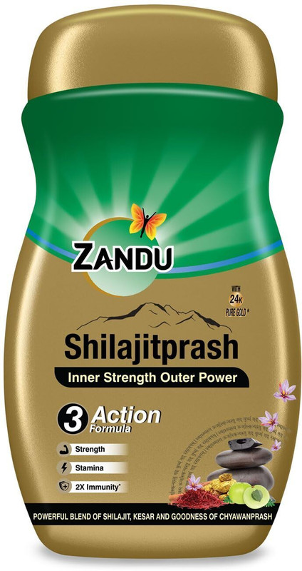 ZANDU Shilajitprash | 3 Action Formula to Boost Strength, Stamina & Immunity(900 g)