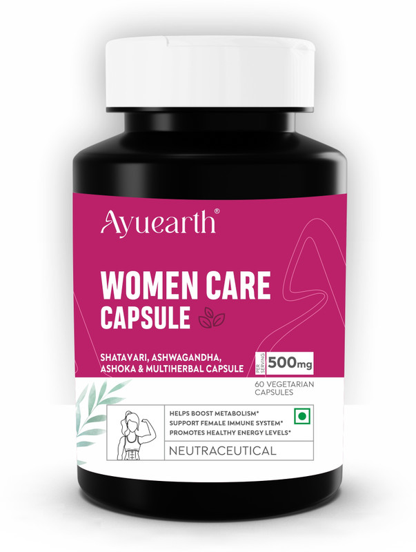 Ayuearth Women Care Capsule | Promotes Energy Levels(60 Capsules)