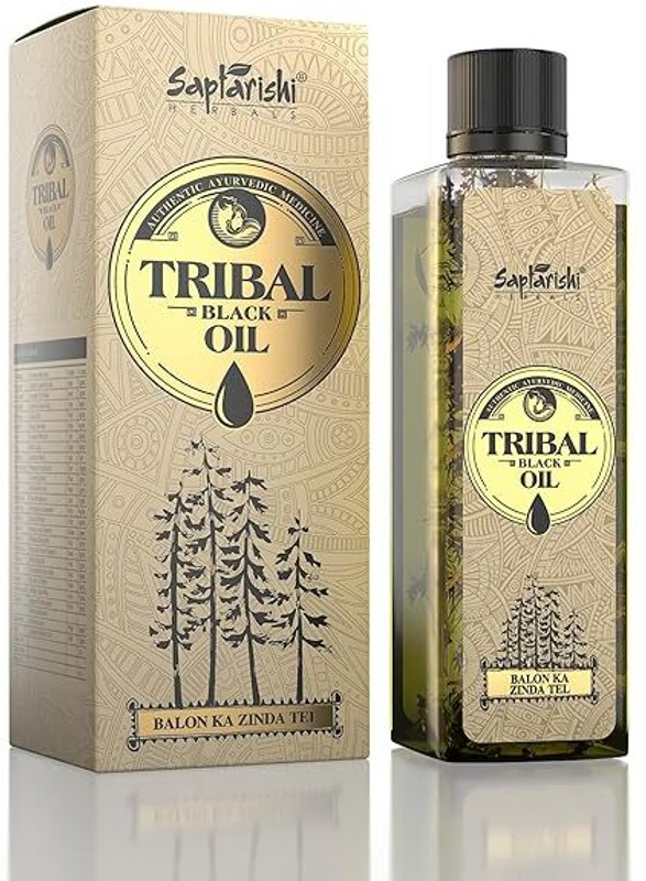 Saptarishi Herbal Tribal Black Oil Hair Oil(175 ml)