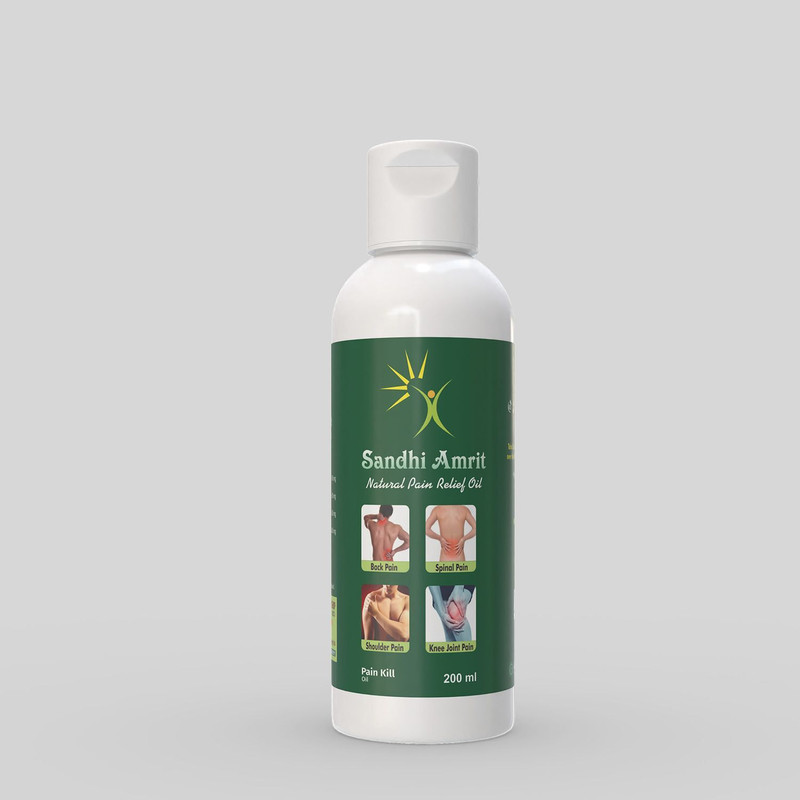 Divya Shri Pain Relief Oil 100% Ayurvedic Joint, Muscle & Body Pain 1 bottle(200 ml)
