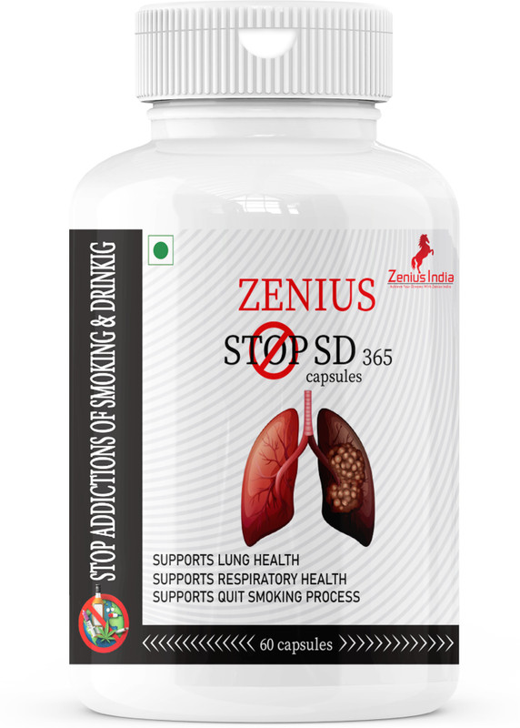 Zenius Stop SD 365 Capsule | Anti Addiction-Sharab Mukti-Nasha Band | 60 Cap(60 Capsules)