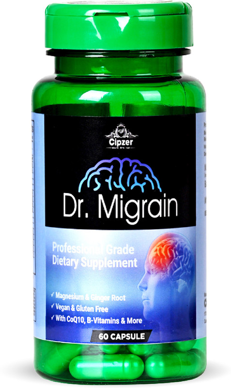 CIPZER Dr. Migrain 60 Capsules – Natural Relief for Migraines and Headaches(60 Capsules)