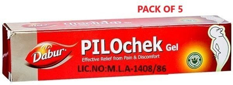 Dabur Pilocheck Gel - Help in Relief from pain & discomfort- (30g each)(Pack of 5, 30 ml)