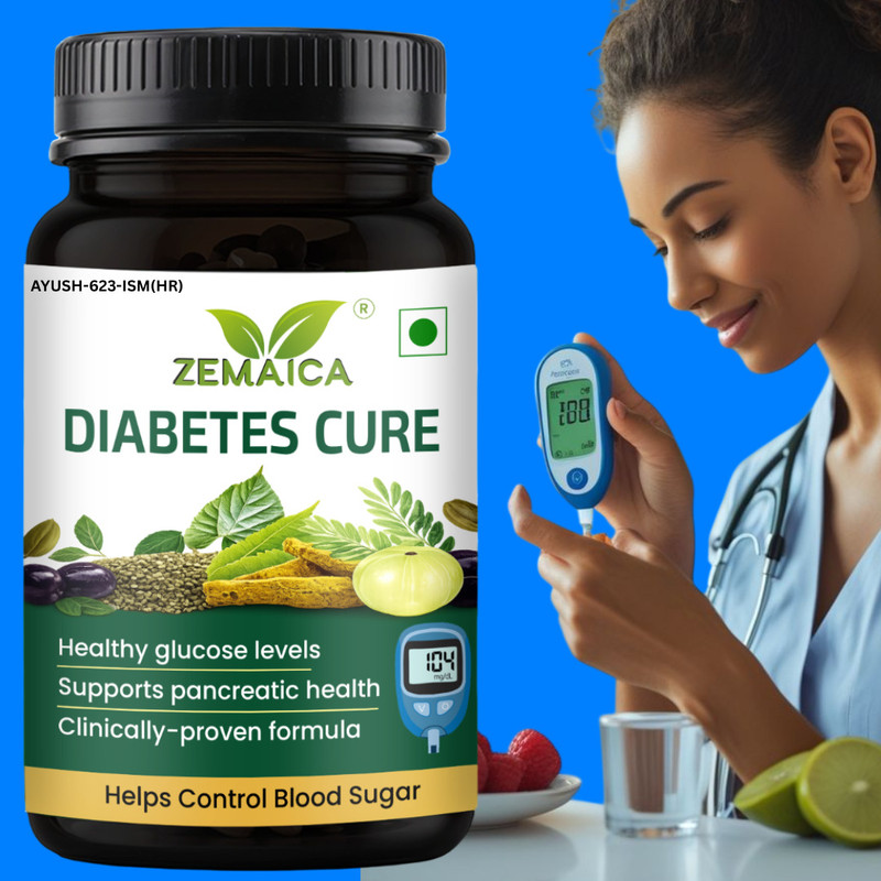 ZEMAICA Diabetes Care Capsules | Ayurvedic Sugar Fighter & Vital Organ Care(30 Capsules)