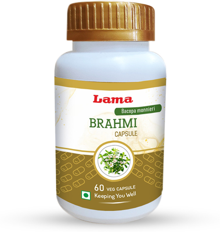 Lama Brahmi Capsule | Bacopa monnieri Extracts - 60 Vegetarian Capsules(60 Capsules)