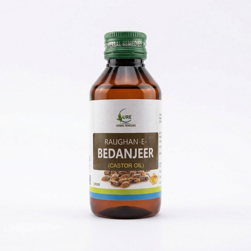 CURE HERBAL REMEDIES Raughan Bedanjeer (Arandi ka Tel) | 100% Pure Cold Pressed Castor Oil(100 ml)