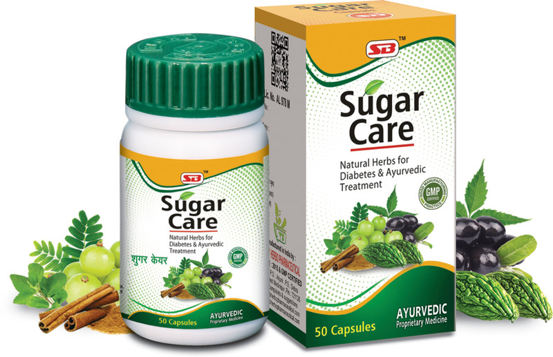 S B HERBO PHARMACEUTICAL SUGAR CARE 50 PCS CAPSULES(50 Capsules)
