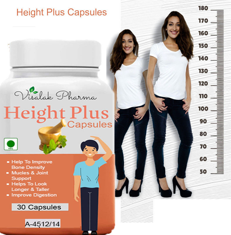 visalak pharma Height Plus Looks taller Ayurvedic capsule for meN women(30 Capsules)