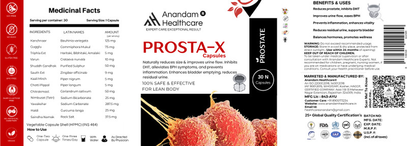 Anandam Healthcare PROSTA_X(30 Capsules)