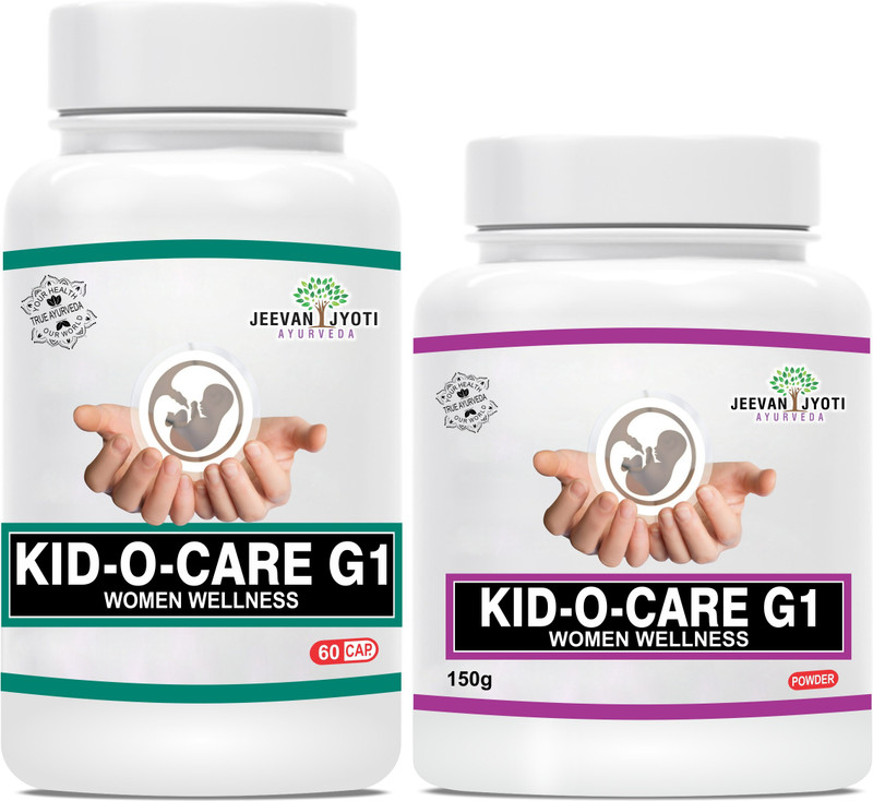 jeevan jyoti ayurveda Kidocare G1 Combo Set - 2 (60 Capsules & 150 g Powder)(Pack of 2, 60 g)
