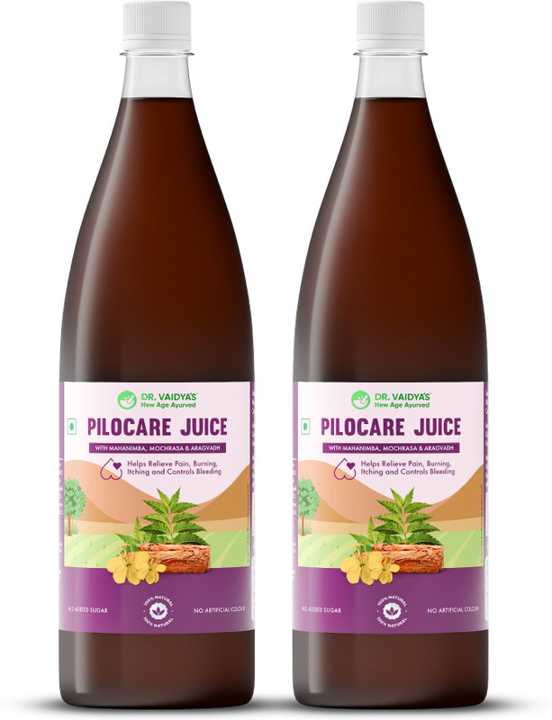 DR. VAIDYA'S Pilocare Juice for Piles Pain Relief & Digestion(Pack of 3, 1040 ml)