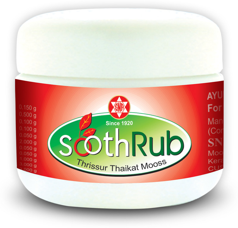 ASHTAVAIDYAN THRISSUR THAIKAT MOOSS S N A Sooth Rub (Headache, Cold, pain etc)(20 g)