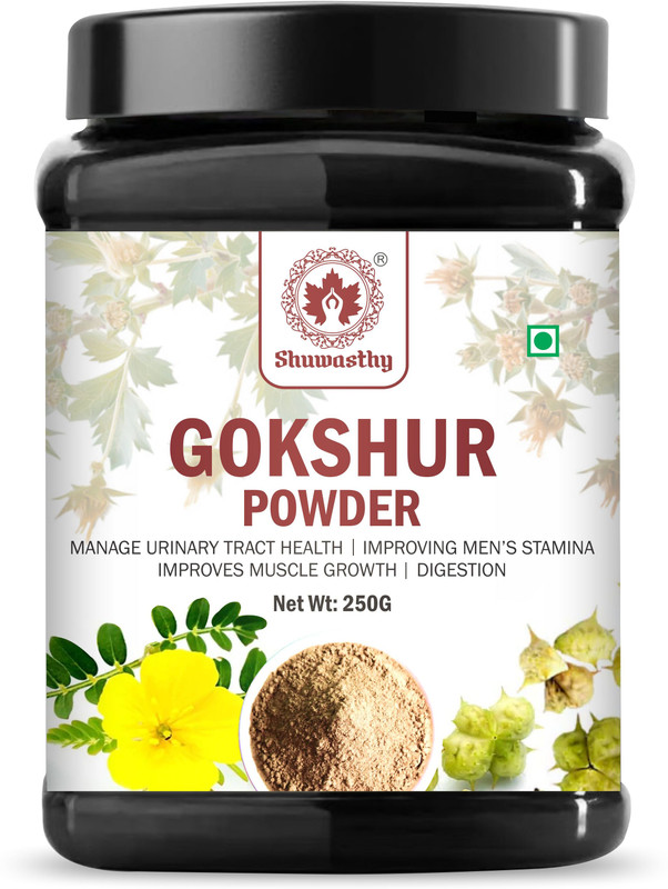 SHUWASTHY Gokhru Powder – 100% Pure Tribulus Terrestris (Natural Strength Booster)(250 g)