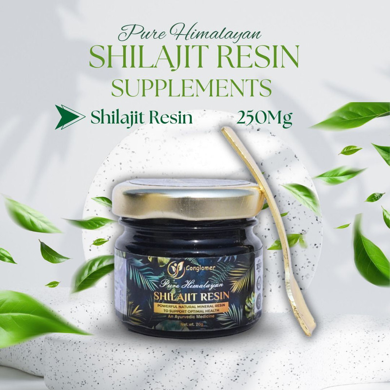 conglomer Shilajit Power Booster Herbal Extract Resin Immunity Builder(20 g)