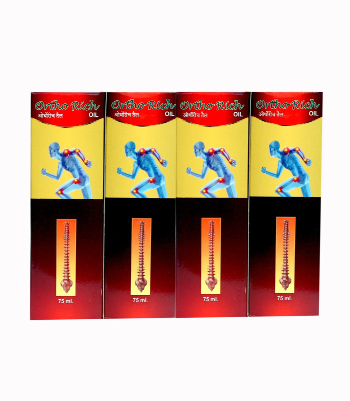 Dhanwantari's ImmuRich ORTHO RICH OIL 75ML 4 BOTTLE (PACK OF 4)(Pack of 4, 75 ml)